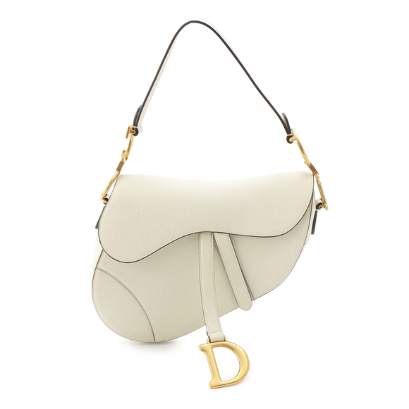 Dior Handbags - Pre-Loved Dior Grained Calfskin Saddle Bag